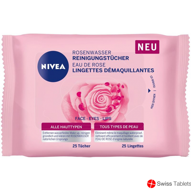 Nivea Reinigungstücher Rosenwasser Rl 25 Stück buy online