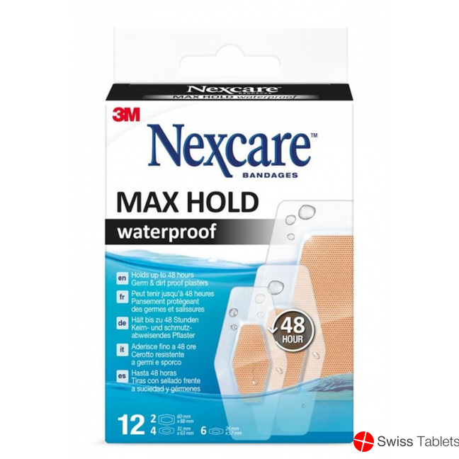3M Nexcare Maxhold 3 Grössen Ass 12 Stück buy online