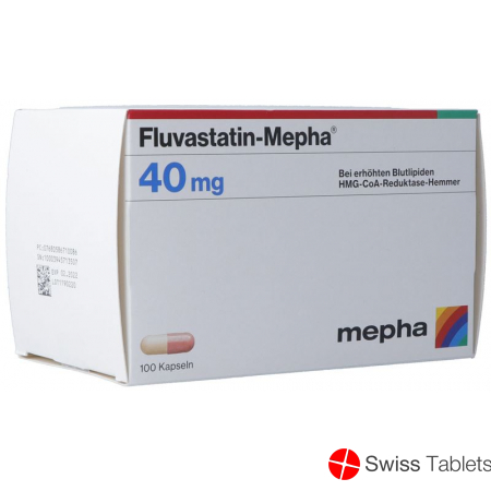 Fluvastatin Mepha Kaps 40 mg 100 pcs
