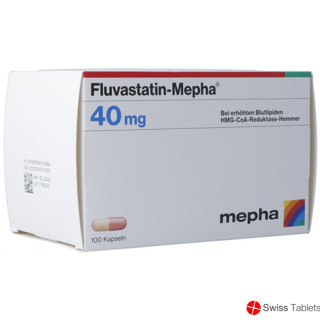 Fluvastatin Mepha Kaps 40 mg 100 pcs