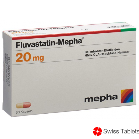 Fluvastatin Mepha Kaps 20 mg 30 pcs