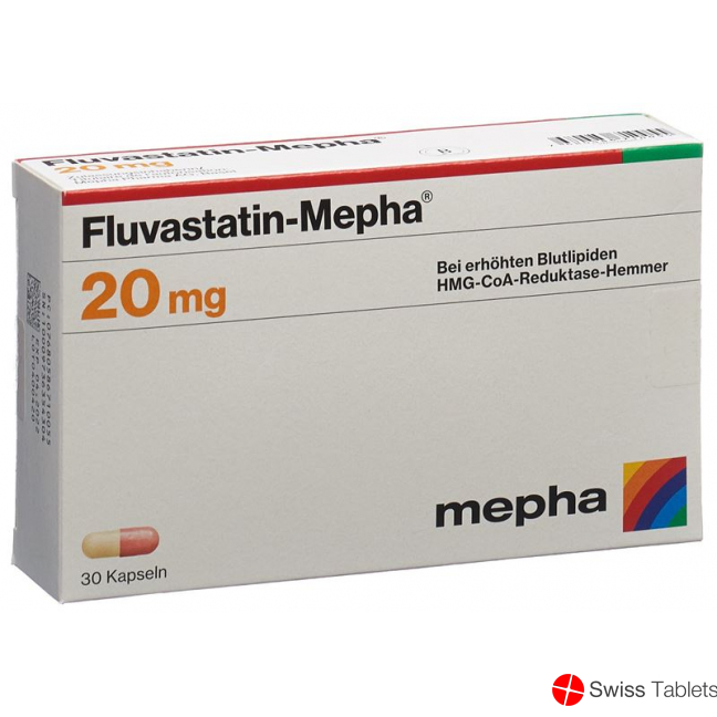 Fluvastatin Mepha Kaps 20 mg 30 pcs