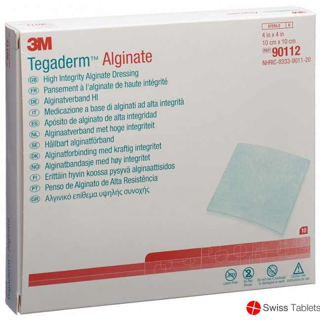3M Tegaderm Alginat Kompresse 10x10cm Neu 10 Stück buy online