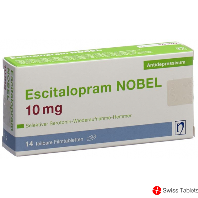 Escitalopram Nobel Filmtabletten 10mg 14 Stück buy online