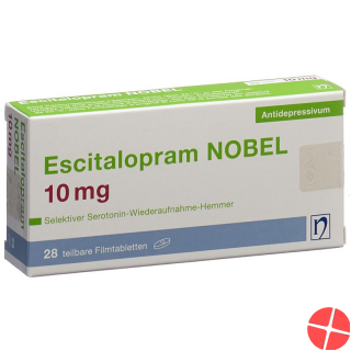 Escitalopram Nobel Filmtabletten 10mg 28 Stück