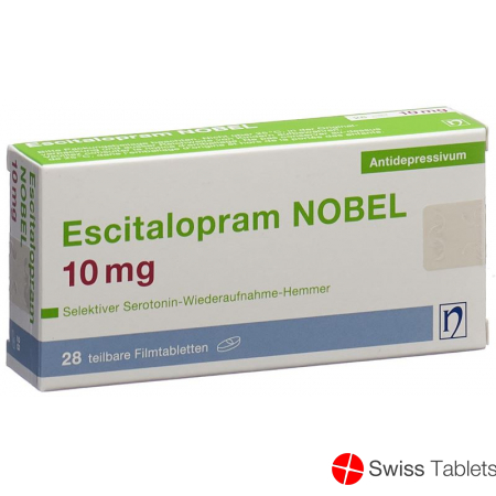 Escitalopram Nobel Filmtabletten 10mg 28 Stück buy online
