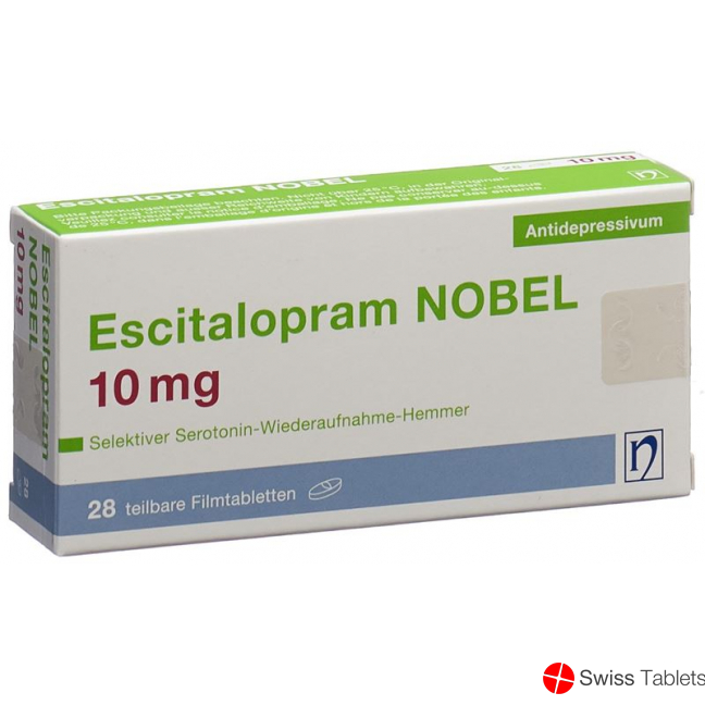 Escitalopram Nobel Filmtabletten 10mg 28 Stück buy online