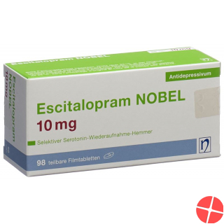 Escitalopram Nobel Filmtabletten 10mg 98 Stück