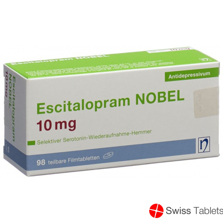 Escitalopram Nobel Filmtabletten 10mg 98 Stück buy online