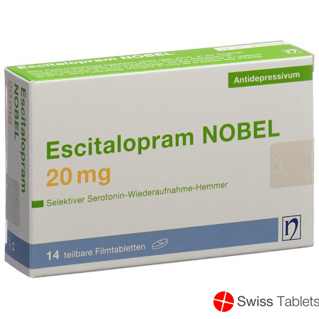 Escitalopram Nobel Filmtabletten 20mg 14 Stück buy online