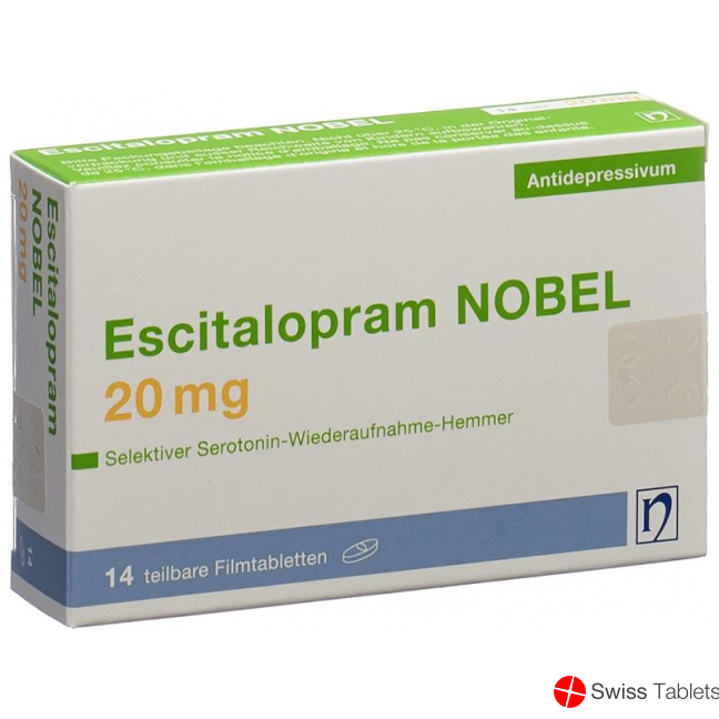 Escitalopram Nobel Filmtabletten 20mg 14 Stück buy online
