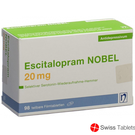 Escitalopram Nobel Filmtabletten 20mg 98 Stück buy online