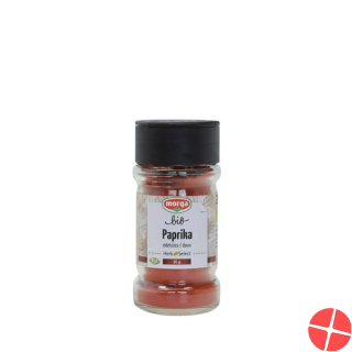 Morga Gewürz Paprika Edelsüss Gemahl Bio Glas 35