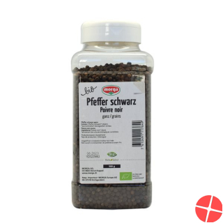 Morga Gewürz Pfeffer Schwarz Ganz Bio Dose 500g