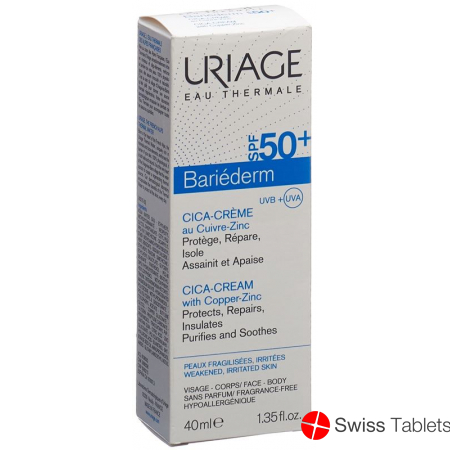 Uriage Bariederm Cica-Creme LSF 50 Tube 40ml buy online