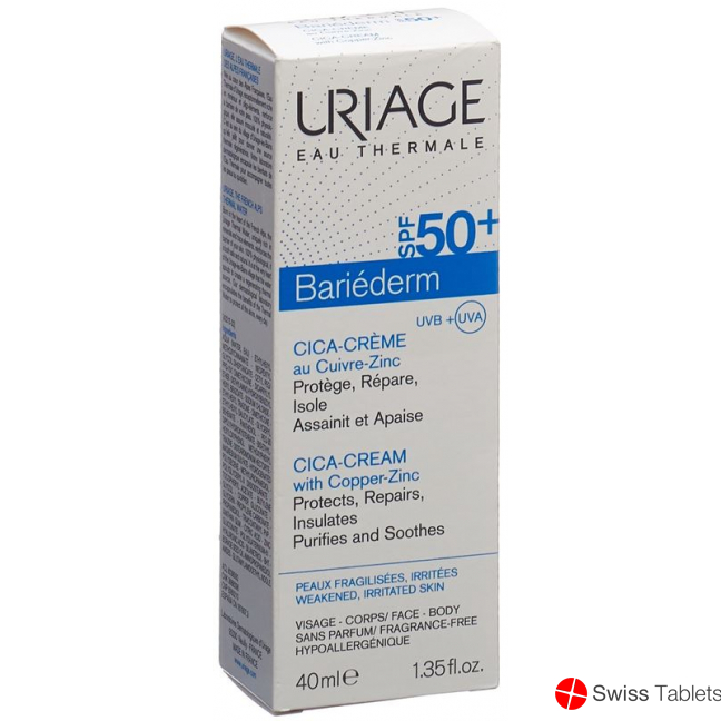 Uriage Bariederm Cica-Creme LSF 50 Tube 40ml buy online