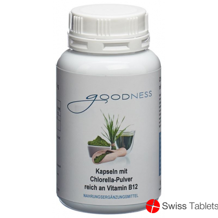Goodness Chlorella Pulv Vit B12 Kapseln 600mg 90 Stück buy online