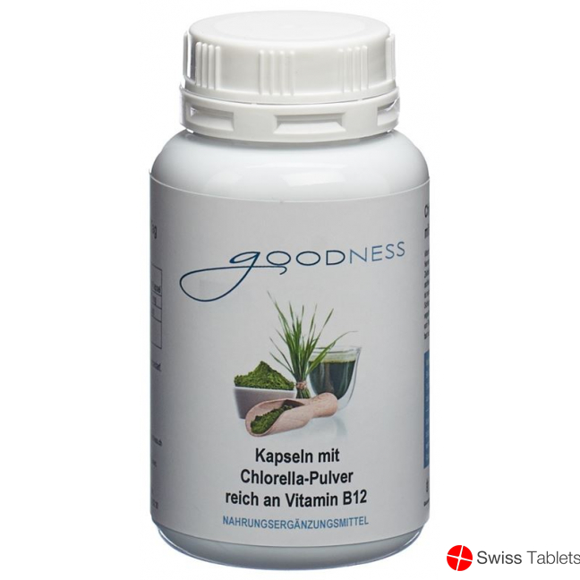 Goodness Chlorella Pulv Vit B12 Kapseln 600mg 90 Stück buy online
