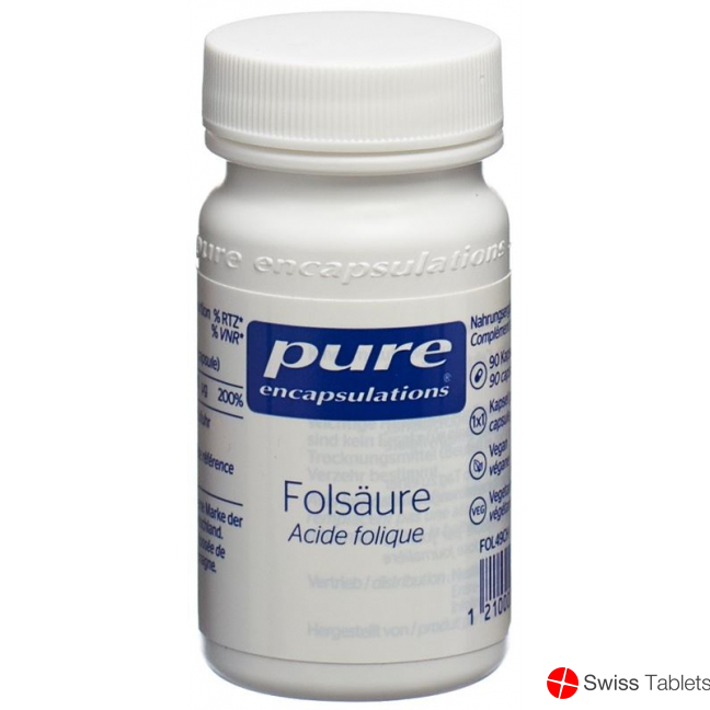Pure Folsäure Kapseln Neu Dose 90 Stück buy online