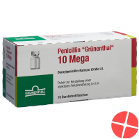 Penicillin Grünenthal 10 Mega Vial 10 Stück