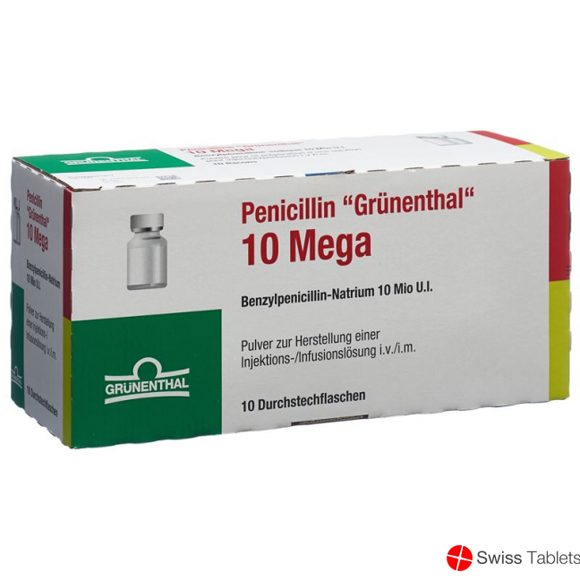 Penicillin Grünenthal 10 Mega Vial 10 Stück buy online
