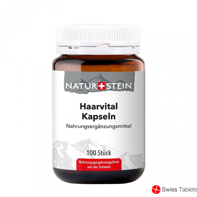 Naturstein Haarvital Kapseln Glasflasche 100 Stück buy online