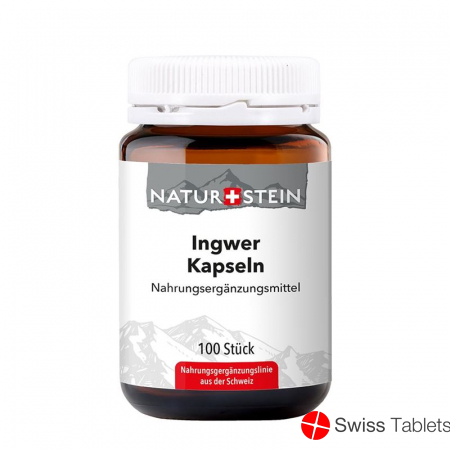 Naturstein Ingwer Kapseln Glasflasche 100 Stück buy online