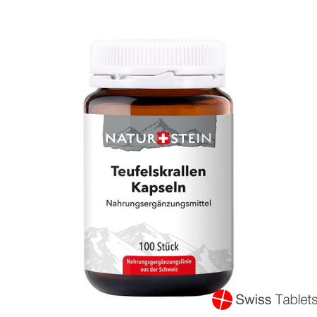 Naturstein Teufelskrallen Kapseln Glasflasche 100 Stück buy online