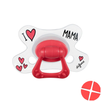 Difrax Nuggi Natural 12+m I Love Silicone