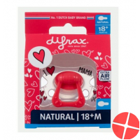 Difrax Nuggi Natural 18+m I Love Silicone