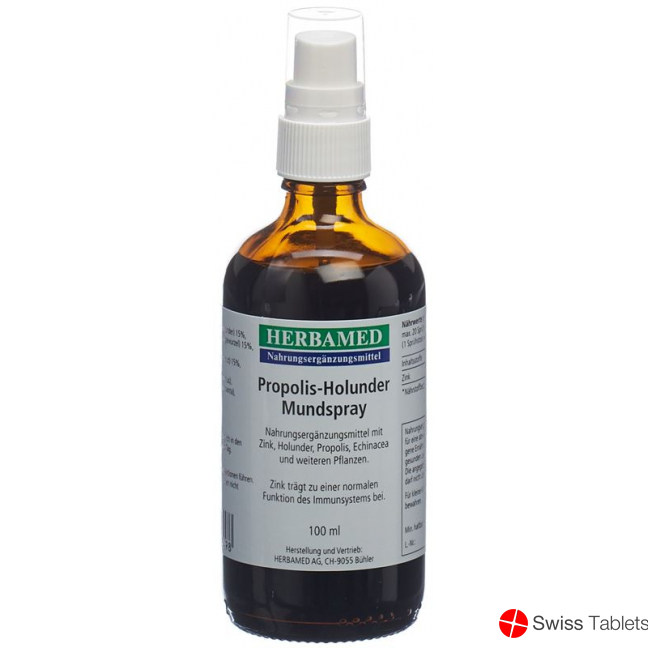 Herbamed Porpolis-Holunder Mundspray 100ml buy online