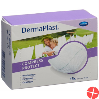 Dermaplast Compress Protect 7.5x10cm 15 Pieces