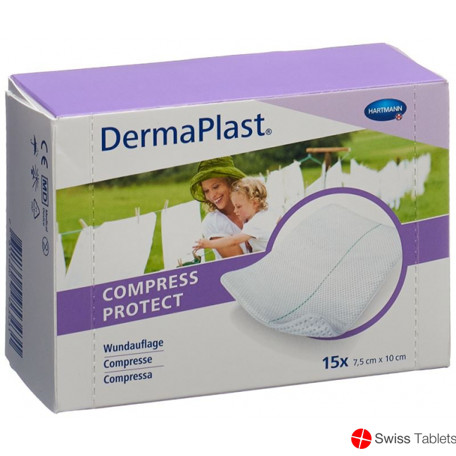 Dermaplast Compress Protect 7.5x10cm 15 Pieces buy online