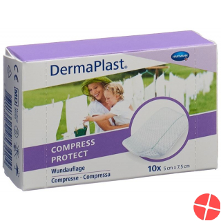 Dermaplast Compress Protect 5x7.5cm 10 Pieces