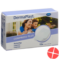 Dermaplast Compress Plus 5x7.5cm 15 Pieces