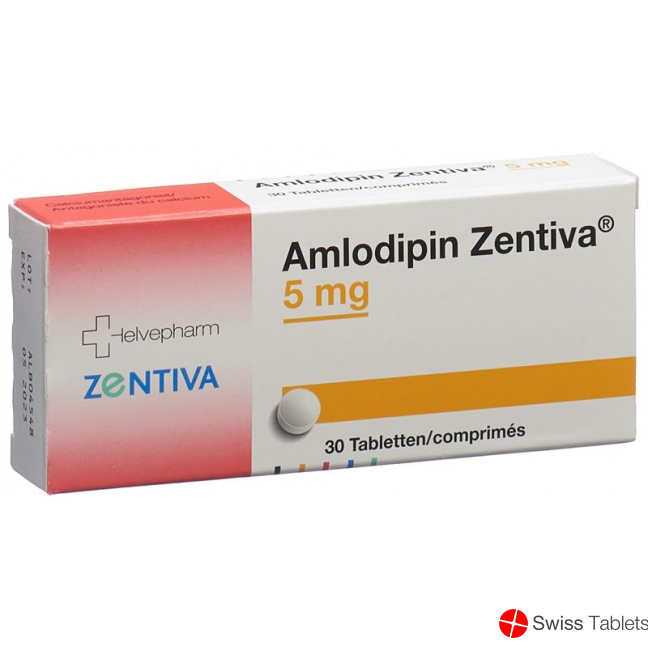 Amlodipin Zentiva Tabletten 5mg 30 Stück buy online