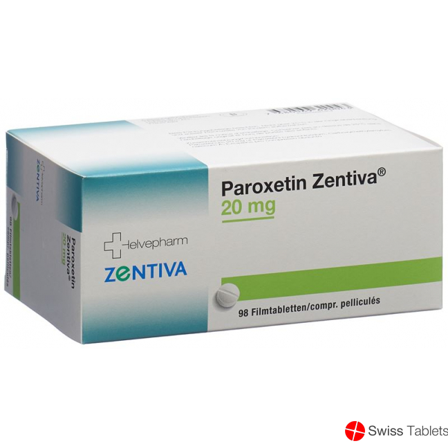 Paroxetin Zentiva Filmtabletten 20mg 98 Stück buy online