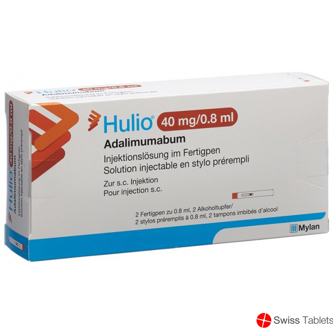 Hulio Injektionslösung 40mg/0.8ml Fertpen 2x 0.8ml buy online