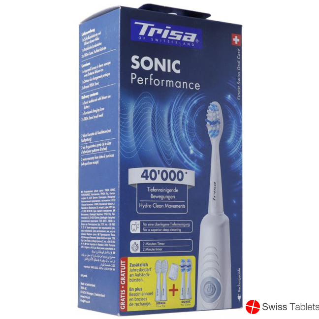 Trisa Sonic Performance Schallzahnb Promo 5 Refils buy online