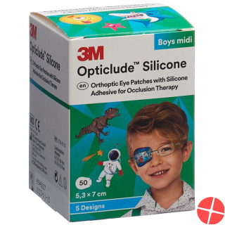 3M Opticlude Sil Augenv 5.3x7cm Midi Bo (n) 50 Stück