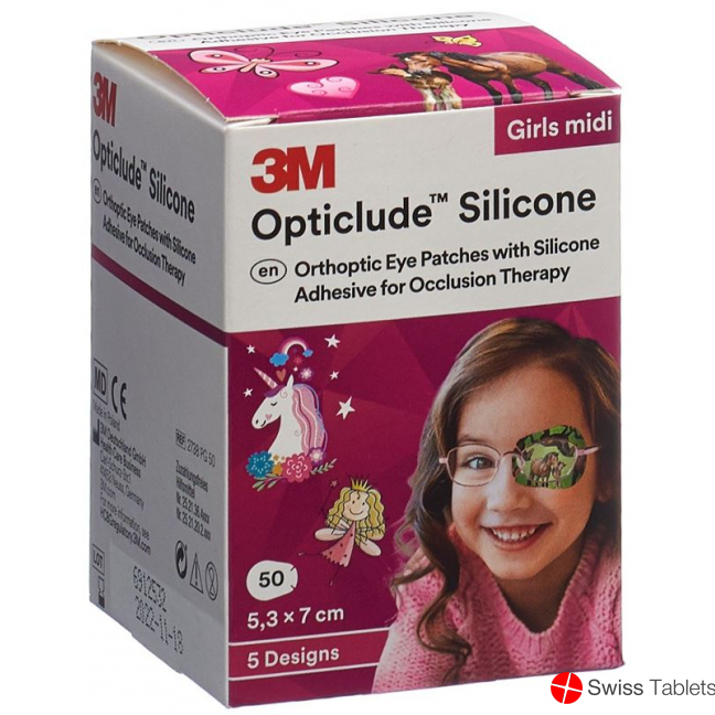 3M Opticlude Sil Augenv 5.3x7cm Midi Gi (n) 50 Stück buy online