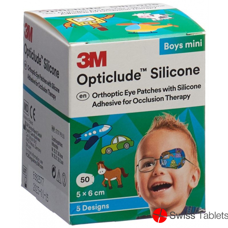 3M Opticlude Sil Augenv 5x6cm Mini Boys (n) 50 Stück buy online