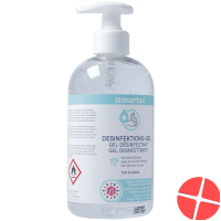 Martec 500 ml hand disinfectant gel with pump Martec 500 ml hand disinfectant gel with pump