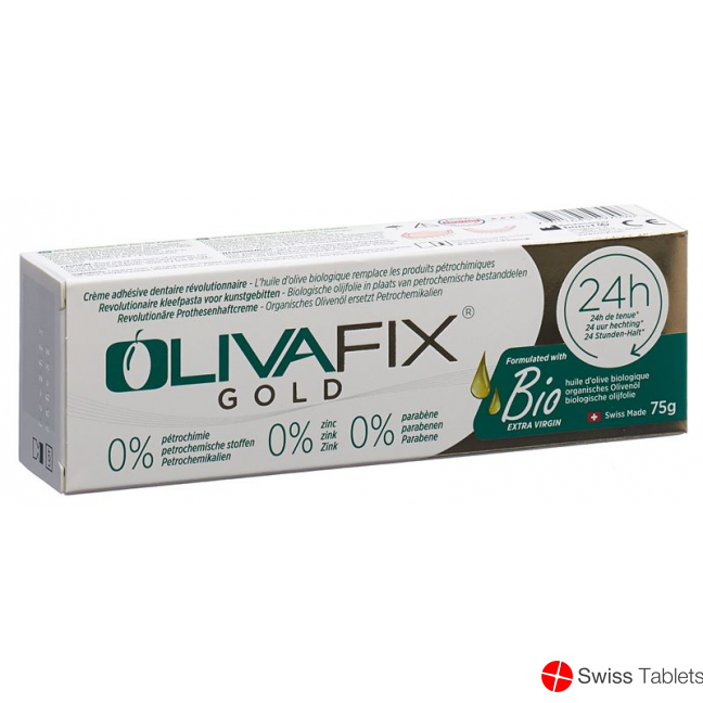Olivafix Gold Zahnprothesenhaftcreme Tube 75g buy online