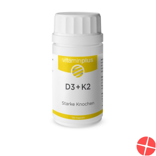 Vitaminplus D3+k2 Kapseln Dose 120 Stück