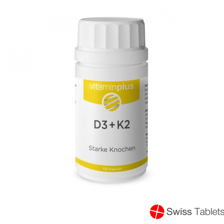 Vitaminplus D3+k2 Kapseln Dose 120 Stück buy online