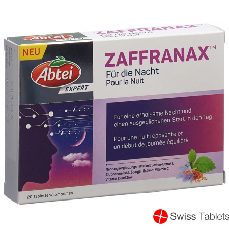 Abtei Zaffranax für die Nacht Tabletten 20 Stück buy online Abtei Zaffranax für die Nacht Tabletten 20 Stück buy online