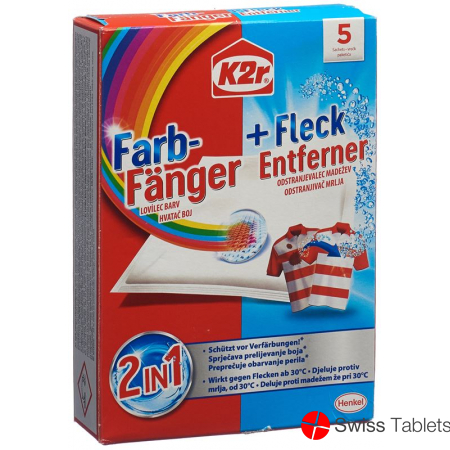 K2r Farbfaenger+fleckenentferner 2in1 Tuecher 5 Stück buy online
