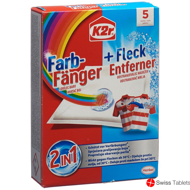 K2r Farbfaenger+fleckenentferner 2in1 Tuecher 5 Stück buy online