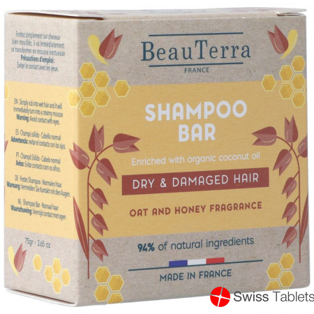 Beauterra Shampoo Solide Trock&beschaed Haar 75g buy online